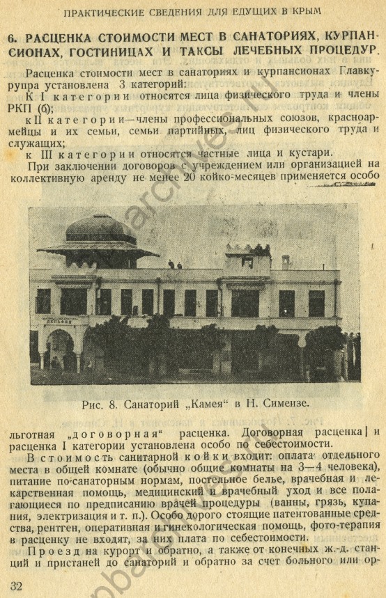 Курорты Крыма: Справочник-путеводитель - Москва; Ленинград, 1925. © Российская национальная библиотека