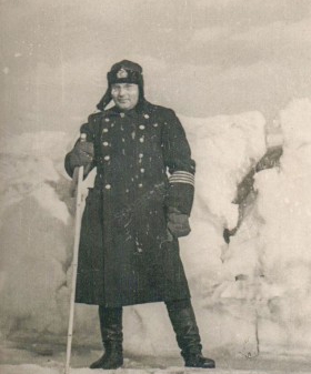 Капитан I ранга М.А. Нефедов, второй начальник Дороги жизни. Зима 1941−1942 гг. Государственный мемориальный музей обороны и блокады Ленинграда. КП 14023.