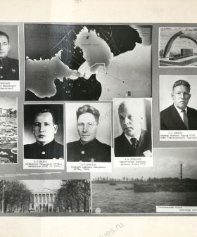 Фотографии Северо-Западного речного пароходства из альбома «Речники на Дороге жизни». 1977 г. Музей Морской технической академии им. адмирала Д.Н. Сенявина.