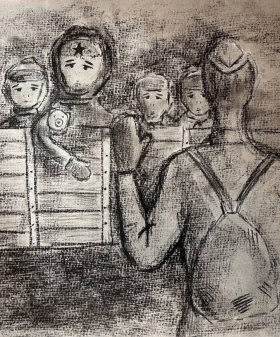 Бускунова Нелли. 11 лет. Школа № 23. 2023 г. ЦГА СПб. Ф. 9631. Оп. 2. Д. 1.