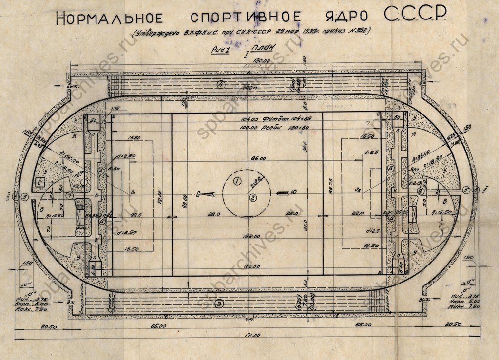 Школьный стадион размеры