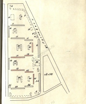 План квартала нового жилищного строительства севернее Муринского ручья. 1970 г. ЦГА СПб. Ф. 7384. Оп. 43. Д. 936. Л. 39.