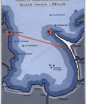 Схема. Трасса Кабона-Зап. Берег, малая трасса-29 клм. Ф. 505. Оп. 27402. Д. 2. Л. 13
                                                            
